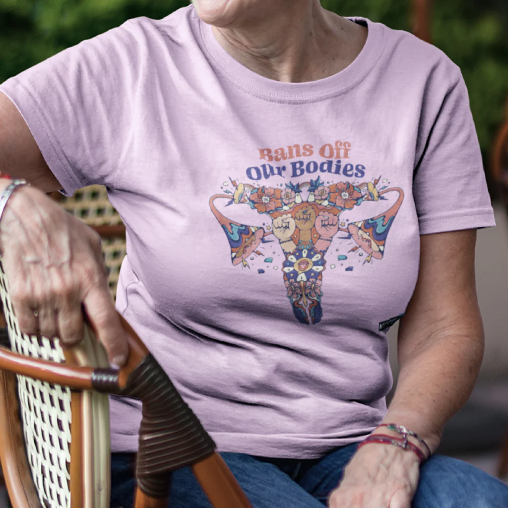 Bans Off Our Bodies Unisex Cotton T-Shirt - Image 8