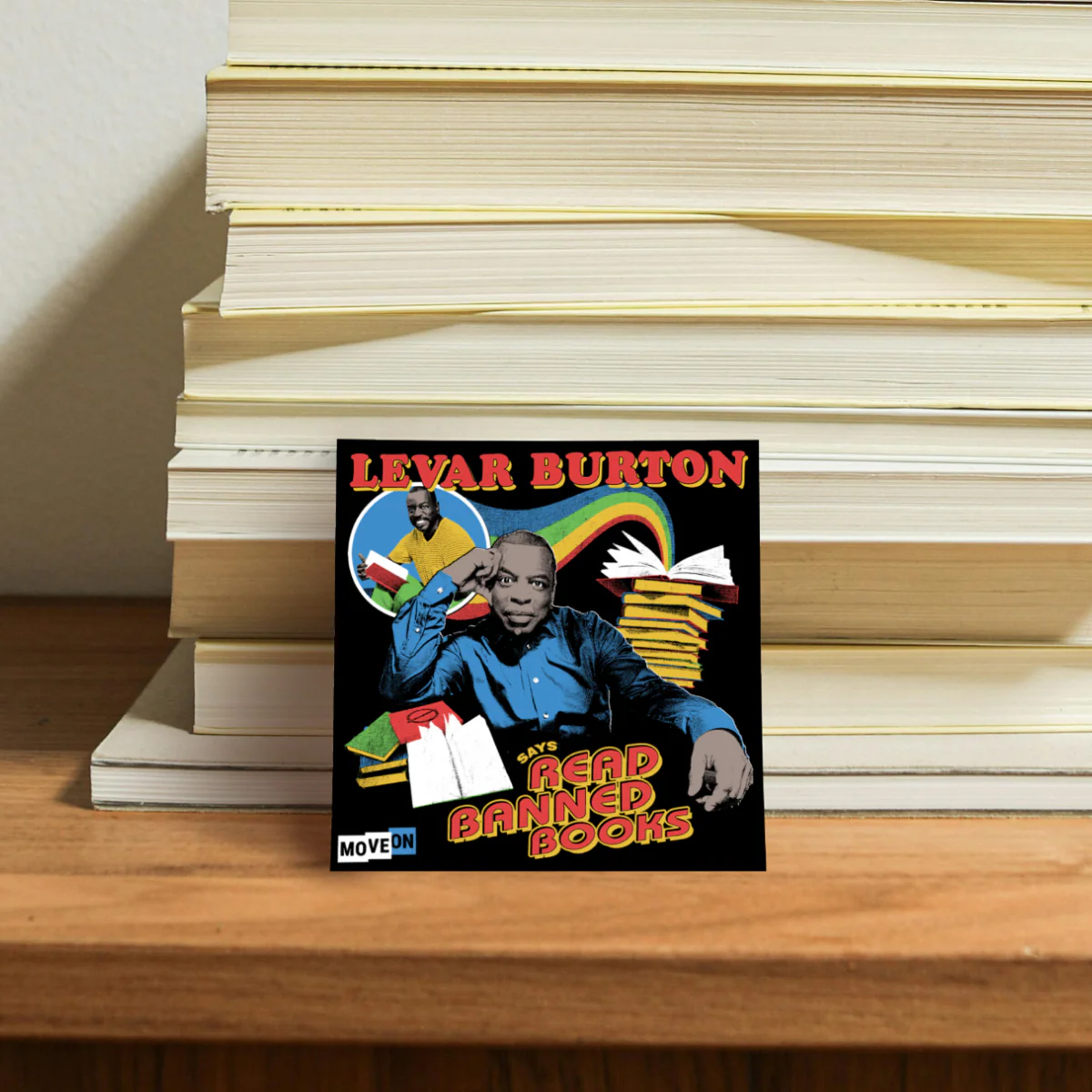 Bookmark and Sticker Bundle: LeVar Burton Says Read Banned Books - Image 3
