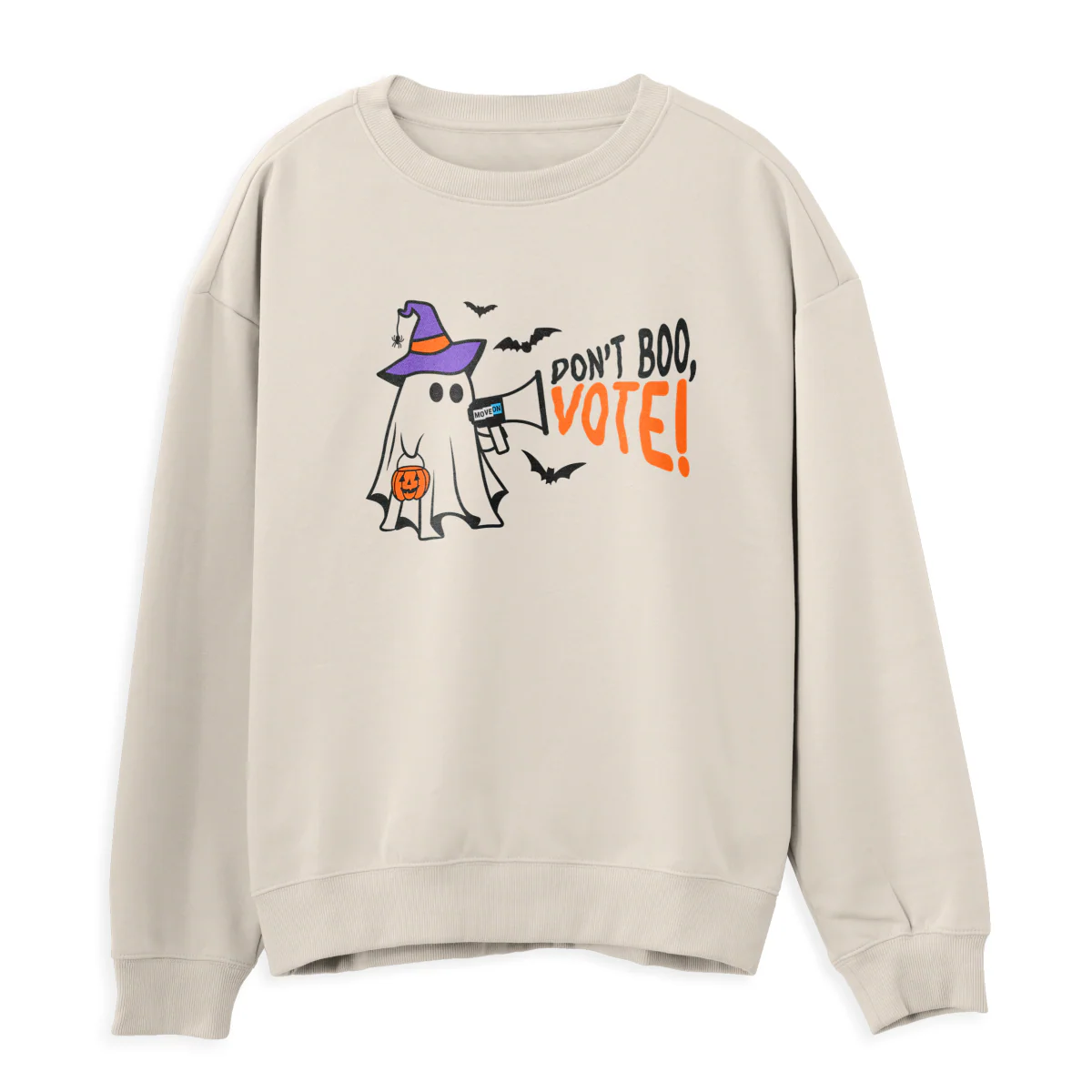 "Don't Boo, Vote!" Organic Crewneck Sweatshirt - Image 3