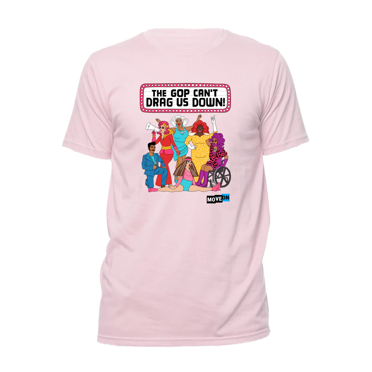 "The GOP Can't Drag Us Down!" Unisex Cotton T-Shirt - Image 3
