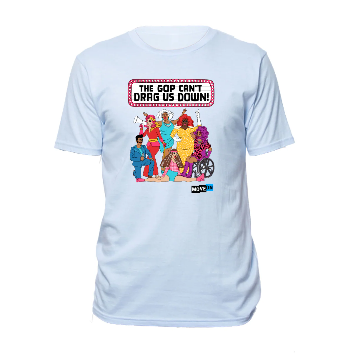 "The GOP Can't Drag Us Down!" Unisex Cotton T-Shirt - Image 4