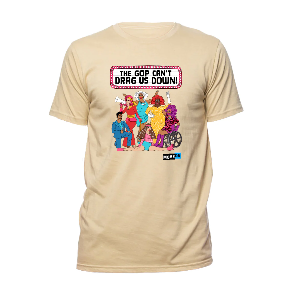 "The GOP Can't Drag Us Down!" Unisex Cotton T-Shirt - Image 5
