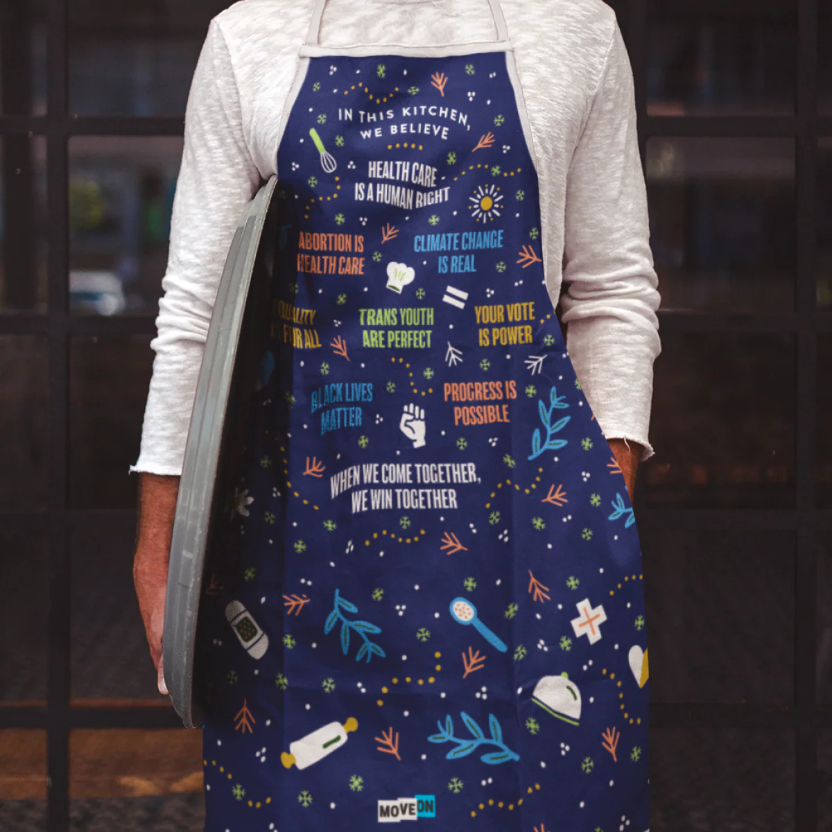 “In This Kitchen, We Believe …” Apron - Image 3