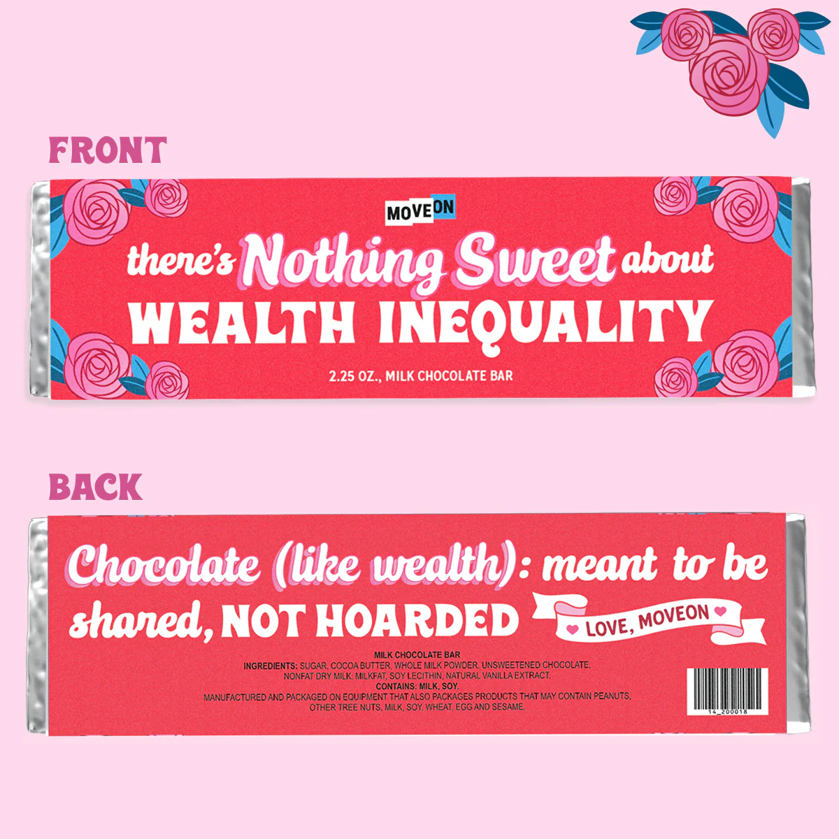 Limited-Edition "There's Nothing Sweet About Wealth Inequality" Milk Chocolate Bar - Image 3