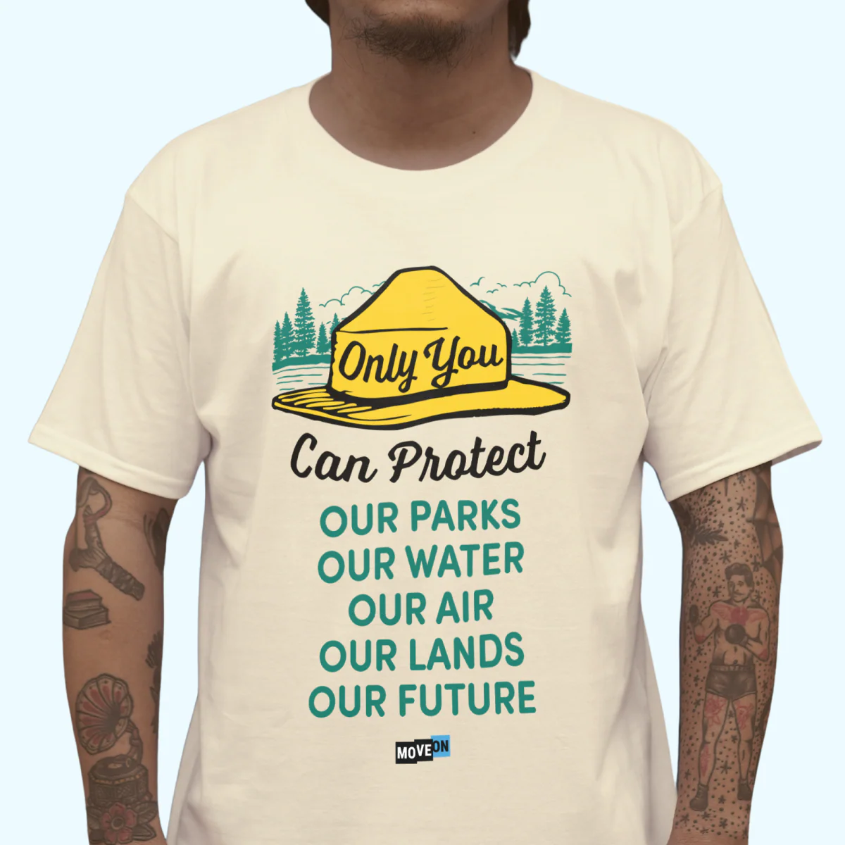 "Only You Can Protect ..." Unisex Cotton T-Shirt - Image 2