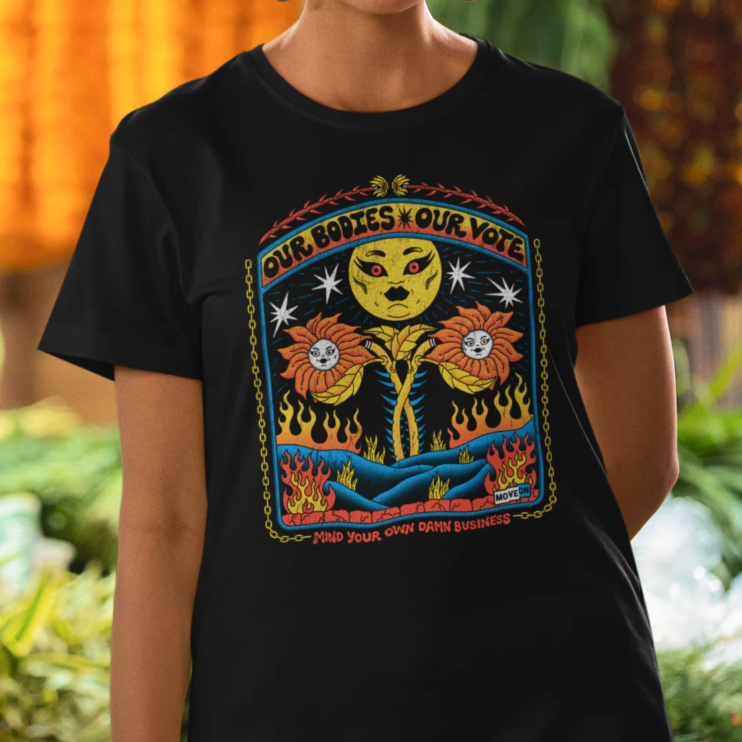 "Our Bodies, Our Vote" Unisex Cotton T-Shirts - Image 3