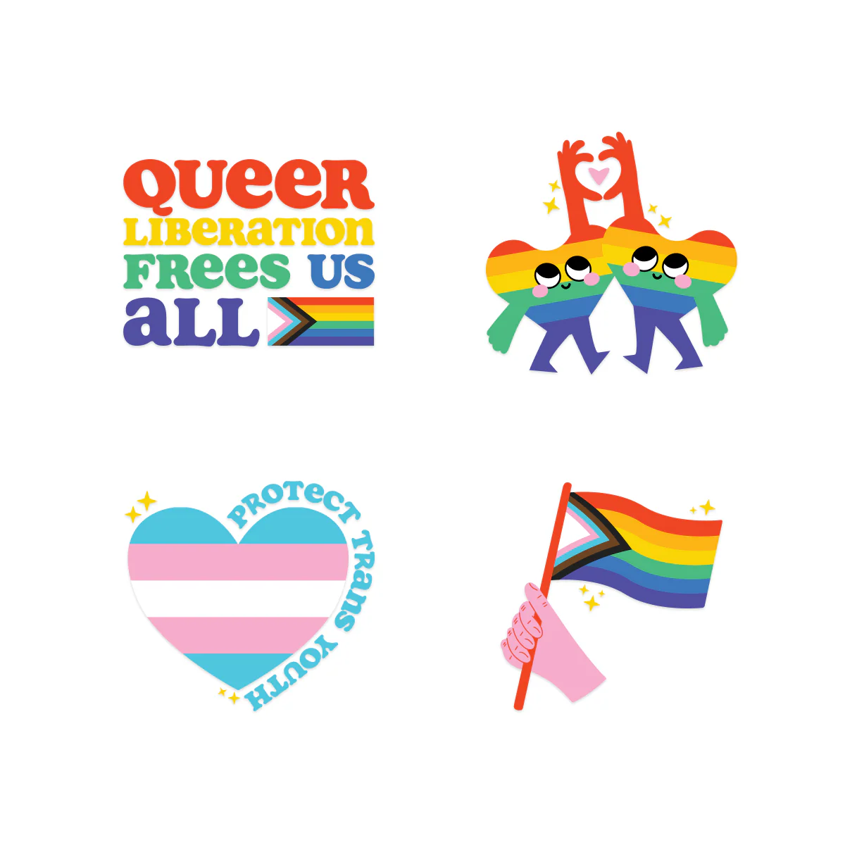 Pride Temporary Tattoos - Pack of 5 - Image 2